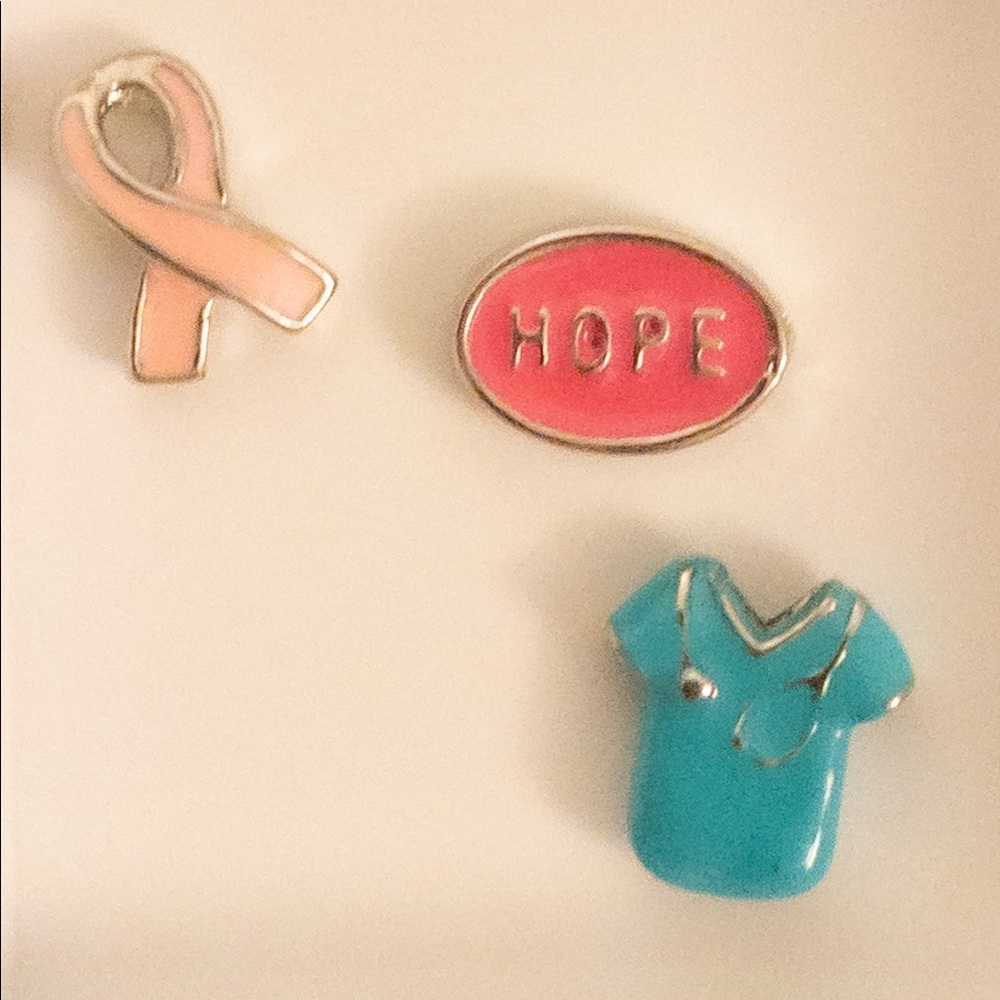 Origami Owl “Breast Cancer” Awareness Charms